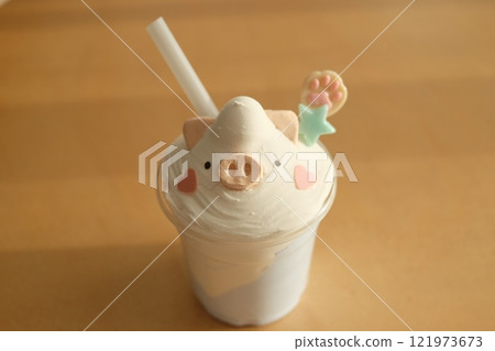 Homemade Fake Frappuccino Sweets Deco Homemade Fake Frappuccino Sweets Deco 121973673
