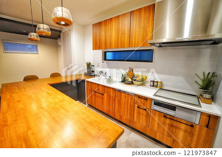System kitchen and large counter table System kitchen and large counter table 121973847