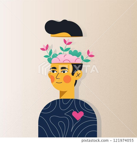 Mental health awareness concept 121974055