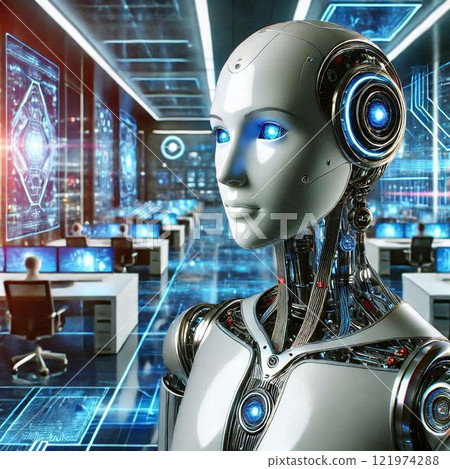 AI Big Data Robot Digital Network 121974288