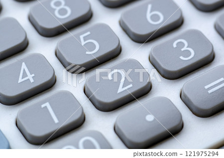 Close up of calculator button or key 121975294