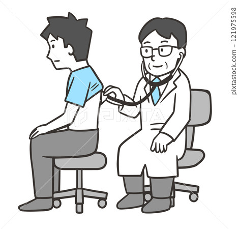 使用聽診器的醫師2 121975598