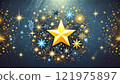 閃閃發光的圖像與閃亮的星星 121975897