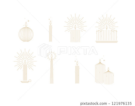 Candle set art deco 121976135