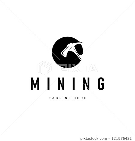 mining logo illustration concept black...-插圖素材 [121976421] - PIXTA圖庫