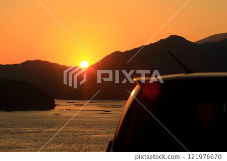 Seto Inland Sea and sunset Seto Inland Sea and sunset 121976670