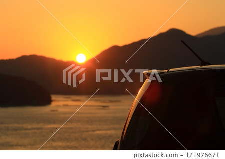 Seto Inland Sea and sunset Seto Inland Sea and sunset 121976671