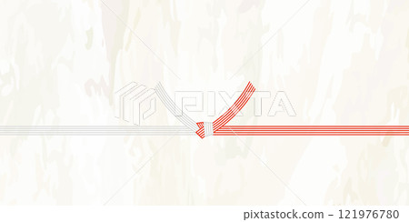 Vector illustration of Mizuhiki Noshi gift wrapping paper background illustration 121976780