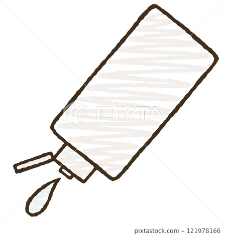 一個簡單的瓶子的插圖 121978166