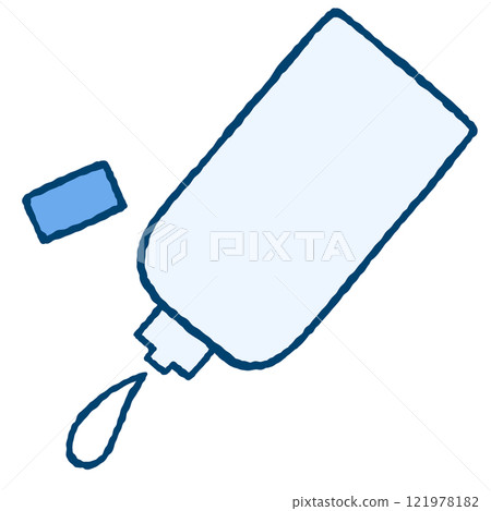 一個簡單的瓶子的插圖 121978182