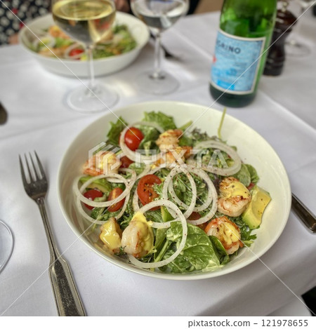 Food photo Restaurant Shrimp salad Food photo Restaurant Shrimp salad 121978655