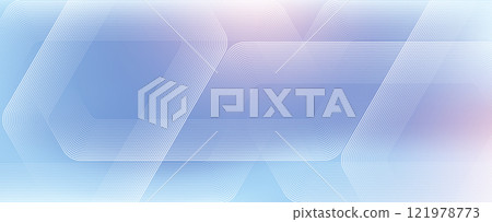 Health care or medical scientific abstract background with hexagons. Geometric stripe line art design for poster, brochure, cover, banner, header, website 121978773