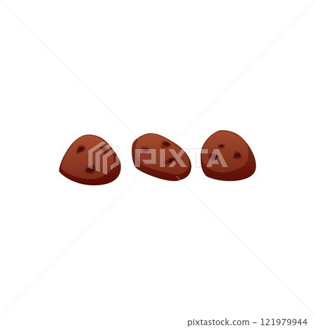 Cookies with Choco Chips flat vector icon, delicious sweet pastry, biscuits with chocolate drops American bakery snack Cookies with Choco Chips flat vector icon, delicious sweet pastry, biscuits with chocolate drops American bakery snack 121979944