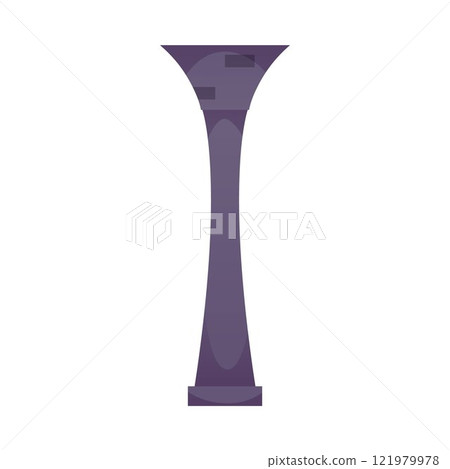 Ancient decorative column, vector flat antique architecture interior, stone pillar sculpture or monument isolated Ancient decorative column, vector flat antique architecture interior, stone pillar sculpture or monument isolated 121979978