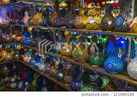 Assortment of traditional Turkish lights 121980188