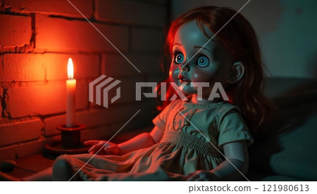 Creepy Doll with big eyes Creepy Doll with big eyes 121980613