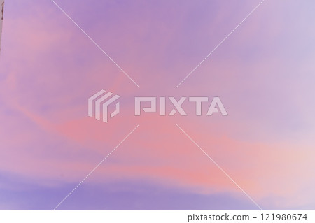 Binh An Church at Sunset with Blue and Pink Sky Creating a Peaceful Atmosphere 121980674