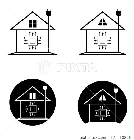 smart home logo vector illustrations design smart home logo vector illustrations design 121980896