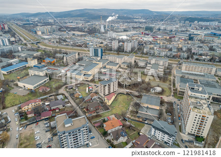 Iasi aerial urban cityscape in Romania. 121981418
