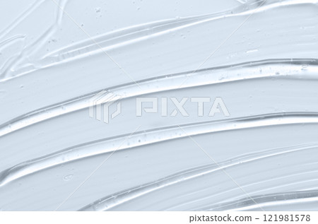 The texture of a cosmetic serum for the face with hyaluronic acid and collagen The texture of a cosmetic serum for the face with hyaluronic acid and collagen 121981578