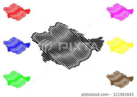 Peddapalli district (Telangana State, Republic of India) map vector illustration, scribble sketch Peddapalli map Peddapalli district (Telangana State, Republic of India) map vector illustration, scribble sketch Peddapalli map 121981683