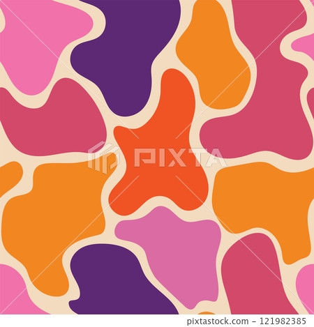 Cute colorful melting liquid stain seamless pattern. 121982385