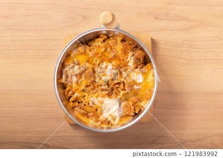 Pork kimchi with egg Pork kimchi with egg 121983992