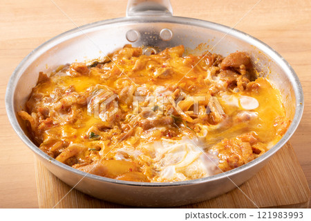 Pork kimchi with egg 121983993