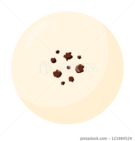 簡單的巧克力插圖,情人節巧克力圖標 簡單的巧克力插圖,情人節巧克力圖標 121984529