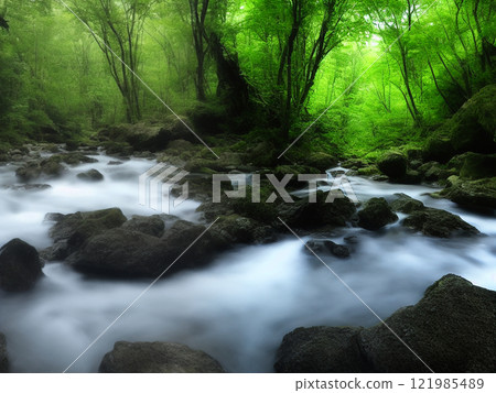 Deep in the forest Deep in the forest 121985489