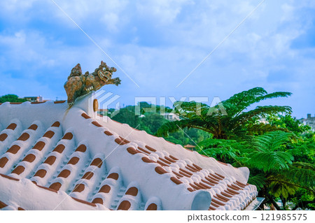 [#沖繩] 屋頂上的風獅爺 121985575