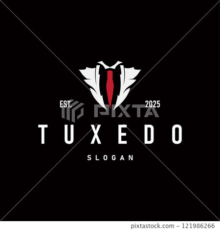 men clothing tuxedo logo design simple minimalist illustration clothing store and tailor brand template men clothing tuxedo logo design simple minimalist illustration clothing store and tailor brand template 121986266