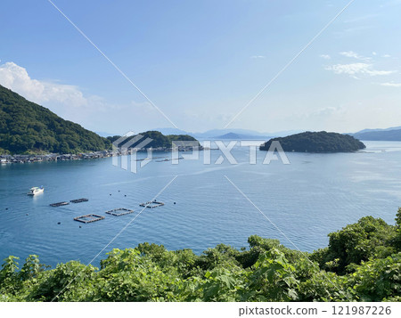 Beautiful sea and sky, summer at Ine Bay in Kyoto 121987226