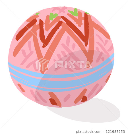 Temari vector illustration 121987253