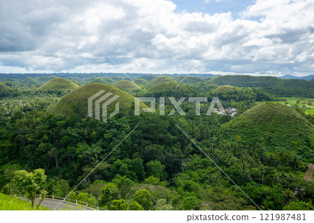 Chocolate Hills on Bohol Island, Philippines Chocolate Hills on Bohol Island, Philippines 121987481