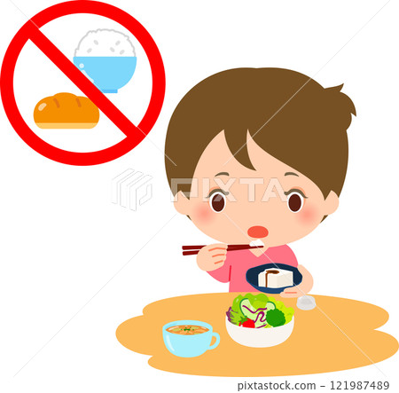 吃飯時不吃米飯或麵包的女人 吃飯時不吃米飯或麵包的女人 121987489