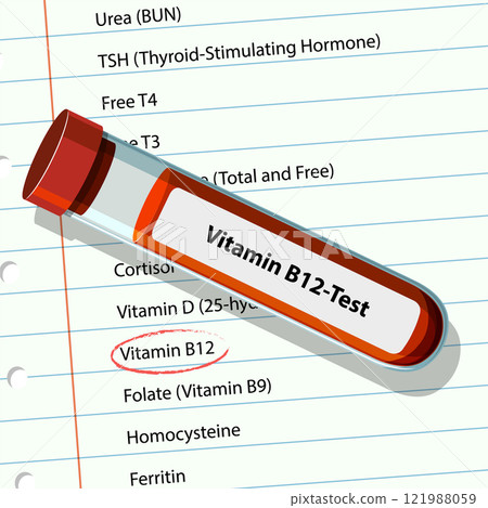 Vitamin B12 Test Illustration 121988059