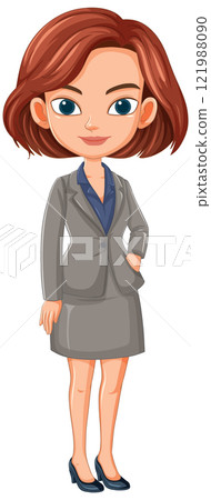 Professional Woman in Business Attire 121988090