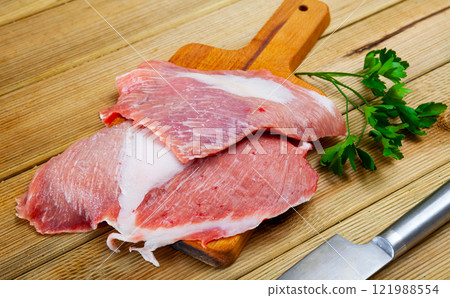 Raw pork meat secreto 121988554