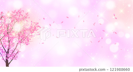 櫻花春天風景背景 櫻花春天風景背景 121988660