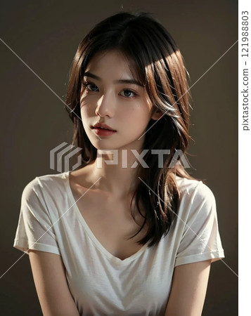 Beautiful woman portrait Beautiful woman portrait 121988803