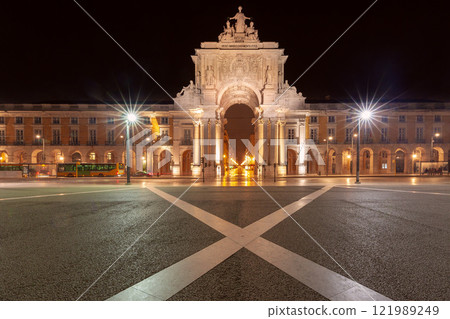 Arco da Rua Augusta at Night, Lisbon, Portugal Arco da Rua Augusta at Night, Lisbon, Portugal 121989249
