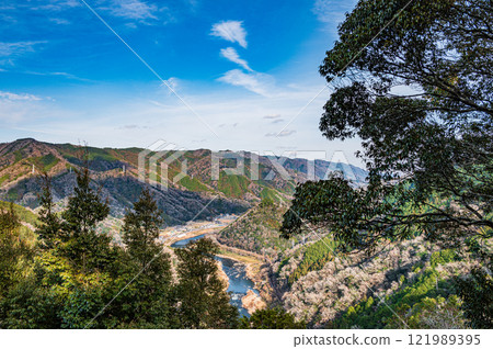 View from Mount Kasagi, Kasagi Town, Kyoto Prefecture View from Mount Kasagi, Kasagi Town, Kyoto Prefecture 121989395
