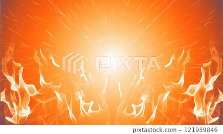 Blazing flame background. 121989846