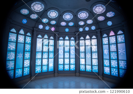 Snow Museum Stained Glass Snow Museum Stained Glass 121990610
