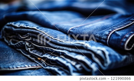 Denim texture. Generative AI Denim texture. Generative AI 121990866