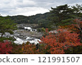 Falls of Sogaki of autumn leaves 121991507