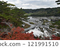 Falls of Sogaki of autumn leaves 121991510