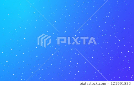 Deep sea bubbles and sparkling stars. Mysterious blue gradation image material. 121991823