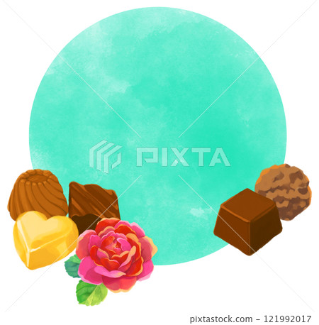 Watercolor circle chocolate background material Watercolor circle chocolate background material 121992017